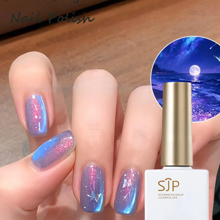 15ml Marine Cat Eye Gel Nail Polish, UV Nail Gel, DIY Nail Art Charm, Y2K Style Nail Art