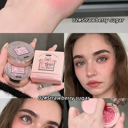 Sweet Color Translucent tender Air cushion blush Pink Powder blush to improve the complexion of Korean vitality young girl