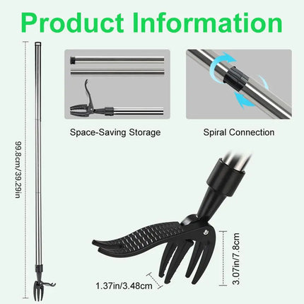 Weeding Head Replacement Claw Root Remover Foot Pedal Weed Puller Stand Up Gardening Digging Weeders Hand Garden Weed Puller