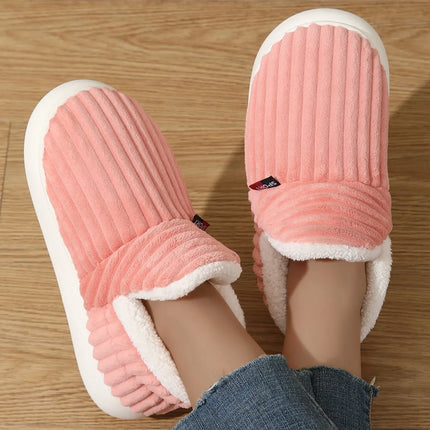 Bebealy New Winter Men Slippers Warm Cotton Shoes Men Indoor Fluffy Fuzzy Men Boots Outdoor Nonslip House Ankle Boots Shoes Men