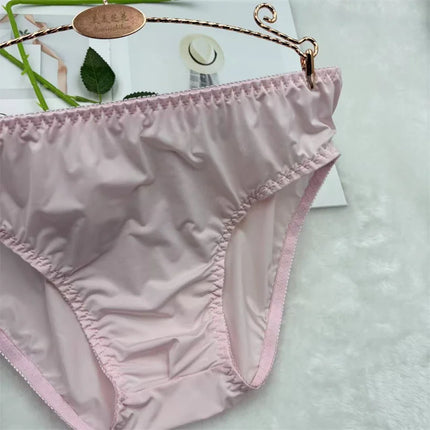 Ultra-Thin Silky Ice Silk Elastic Soft Close-Fitting Fabric Men's Daily Comfort  Underwear Breathable Briefs men underwear sexy