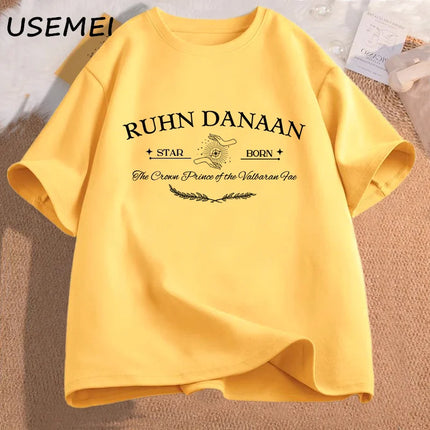 Ruhn Danaan Crescent City T-shirt Rhysand T-Shirt Book Lover Sarah J Maas ACOTAR T-shirt Bookish Cotton Short Sleeve Tee Clothing