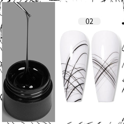 AWStorG 5ML Super Silver Metallic Gel Nail Polish Metal Effect Painting Gel Chromes Varnis Semi Permanent for Nail DIY