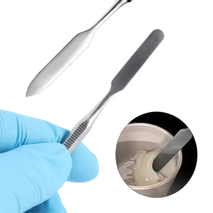 10pcsStainless Steel Mixing Spatula Tool Spatuler   Stick Color Tools  Dental Nail Art Makeup Foundation Eyeshadow Mixing