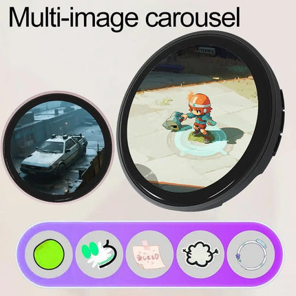 Electronic Display Badge Bar Bluetooth Smart Cyber Badge 1.85 Inch Hd Touch Screen Images, Gifs Text Short Videos Display
