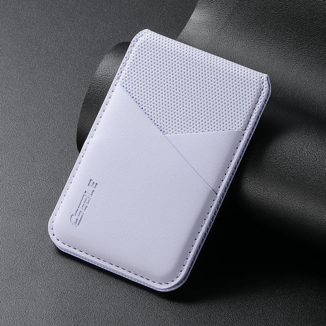Luxury Business Leather Wallet Card Holder Bag For iPhone & Samsung Galaxy MagSafe Accessories With Slim Geometric Design Gift