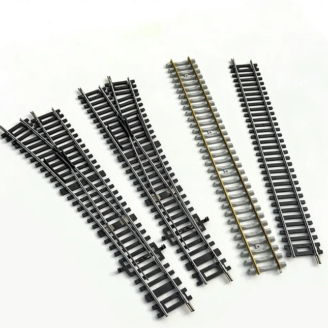 1/87 Ho Scale Train Track Model Railway Track Can Be Powered Nickel Silver Narrow Gauge Curved Track Turnout Track Model