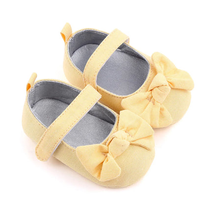 Baby Girl Princess Shoes Soft PU Classical Bowknot Beautiful and Cute for Newborn Girl Spring and Summer Prewalking 2023 Fashion