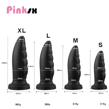 Liquid Silicone Super Huge Anal Plug Soft Intimate Butt Plugs Vagina Anus Dilator Buttplug Female Masturbator Sex Toys For Men