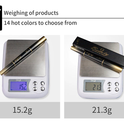 QIC Lipstick Lipliner Pen Matte Velvet Lip Liner Pencil Contour Makeup Sexy Red Lip Stick Long Lasting Cosmetics