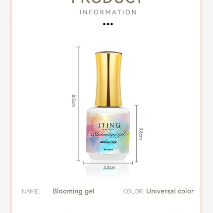 JTING 1pc Nail Polish Blooming Gel Top Coat Nails Clear Bloom Gel nail Polish Uv Semi-permanent varnish Gradient Effect Nail Gel
