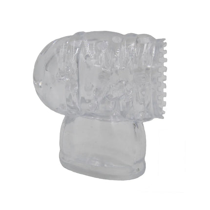 Transparent Magic Wand Headgear Attachments Penis Vibrator Masturbator AV Stick Head Cover Sleeve Sex Toys Erotic Accessories