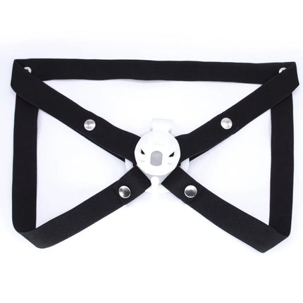 Chastity Cage Anti-off Device Elastic Band Chastity Belt for Male Auxiliary Belt Adjustable Underwear Rope Scrotum Ring SissyToy