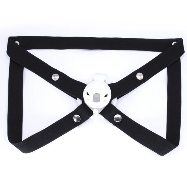 Chastity Cage Anti-off Device Elastic Band Chastity Belt for Male Auxiliary Belt Adjustable Underwear Rope Scrotum Ring SissyToy