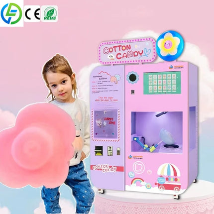 Customize High Profit Make Money Vending Automatic Commercial Cotton Candy Machine Maker for Bakery Restaurant Retail Industries