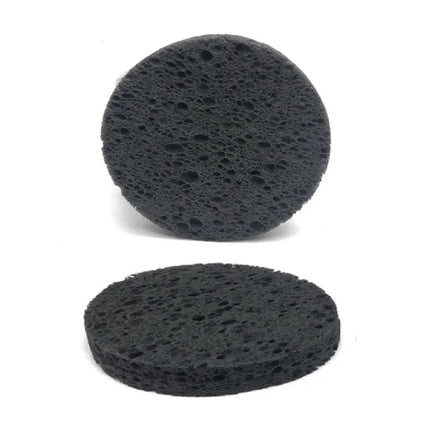 10/20/50PCS Black Round Facial Sponges Compressed Facial Cleansing Pad Natural Facial Cleansing Sponges Pads Exfoliating Sponges