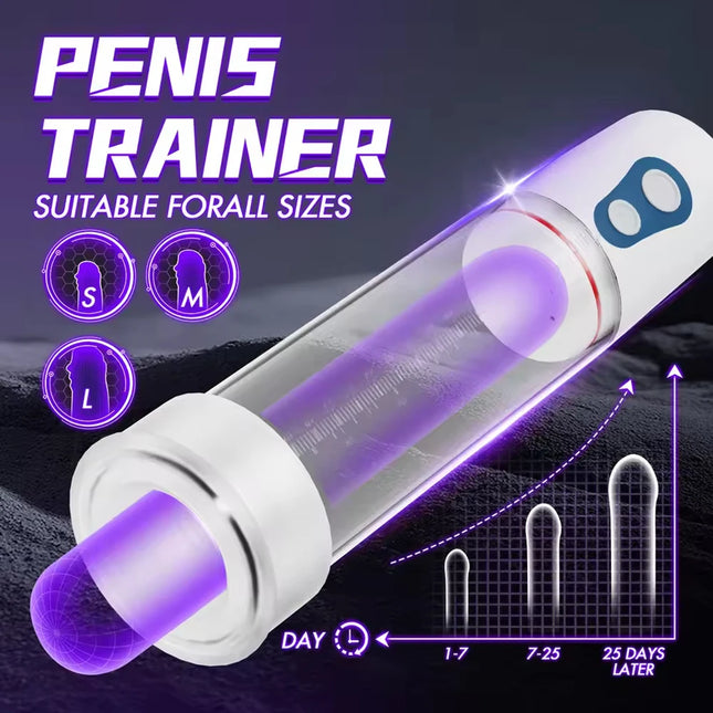 Automatic Electric Penis Pump Pocket Enlargement Extender Male Portable Vacuum Suction Glans Trainer Masturbator Sex Toy for Men