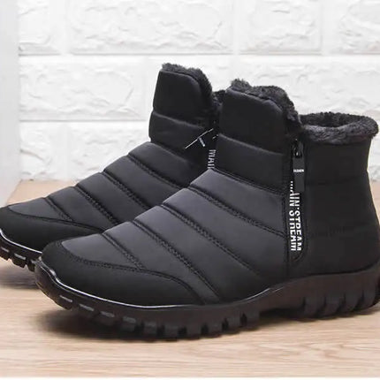 Winter shoes Men's sneakers Warm Cotton Zipper Snow Ankle Boots, Autumncasual shoes  Waterproof Snow Boots free shiping shoe