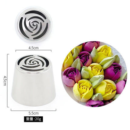 Extra Large Russian Piping Tip-Giant 3D Flower Nozzle for Dramatic Cake Designs Create Massive Buttercream Flowers in 1 Squeeze