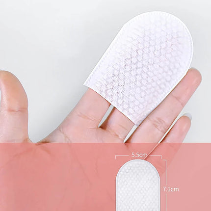 120pcs/Bag U-Shaped Pocket Soft Facial Cotton Pads Makeup Remover Cosmetic Wipes
