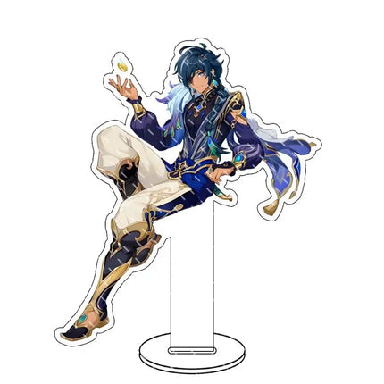 Genshin lmpact Anime Figure Acrylic Stand Lauma Flins Aino Ineffa Model Plate 1pc Desk Decor Standing Sign Game Fans Gifts Key