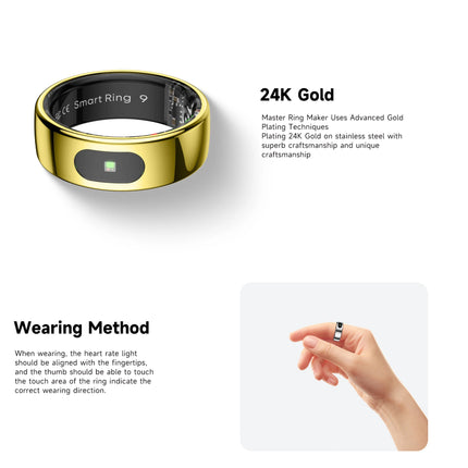 IMIKI Smart Ring 1 vibration Global System health Monitoring Heart Rate Blood Oxygen Saturation 5ATM Waterproof Men and Women