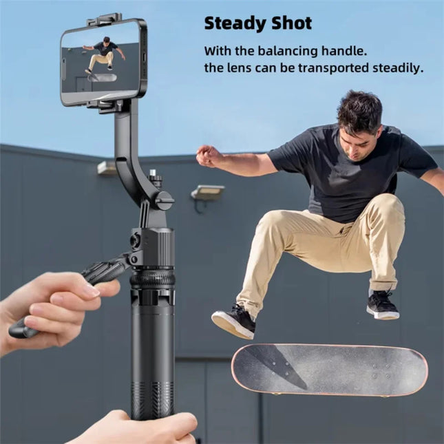 FANGTUOSI 360 Rotation Gimbal Stabilizer ,Selfie Stick Tripod for Smartphone Camera With Bluetooth shutter Stabilizer for Live