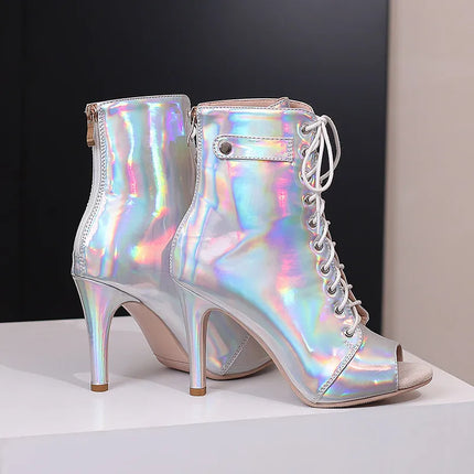 Women's Dance Shoes Ladies Latin Ballroom Dance Boots   Dance Shoes Boots Girls Sexy Stiletto Heels Fashion Salsa Party  Shoes