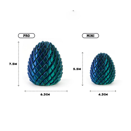 Twisty Fidget Egg 3D Printed Toys Sensory Desk Toys Stress Relief Easter Basket Stuffers Small Gifts