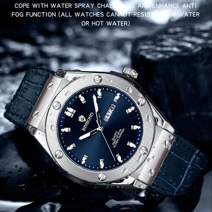 BINBOND Top Brand Business Classic Men's Watches Waterproof Date Week Luxurious Luminous Multifunction Fashion Male Quartz Watch