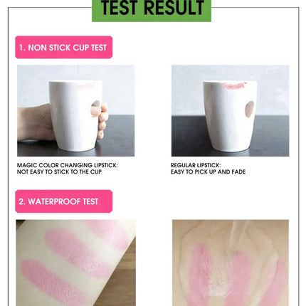 Warm Change Lip Balm Moisturizing Lipstick easy to color and not stick to the cup