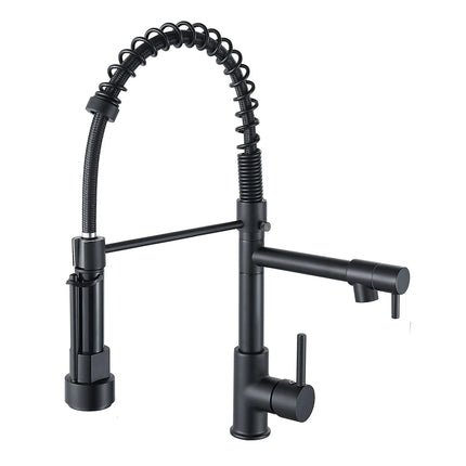 Kitchen Faucet with Pull Down Sprayer High Arc Single Handle Spring Kitchen Sink Faucet