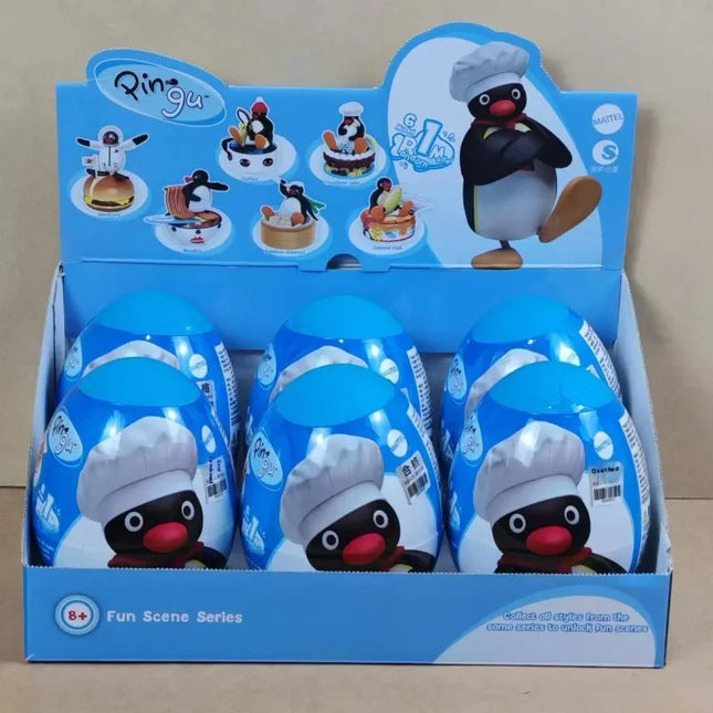 Anime Pingu Gashapon Blind Box Cute Surprise Mystery Boxes Figures Model Toys Cartoon Kawaii Desktop Decor  Kid Gift