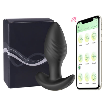 APP Control Prostate Stimulation Massager Swing Anal Plug Vibrator Male and Female Shared Masturbation Device Adult Sex Toys