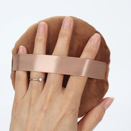 125mm圆形 Cotton Velvet Powder Puff Large Loose Powder Puff Makeup Artist Powder Puff Round Cotton Ribbon Hook Hand Glove Puff