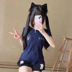 Blue Short Sleeve / XL