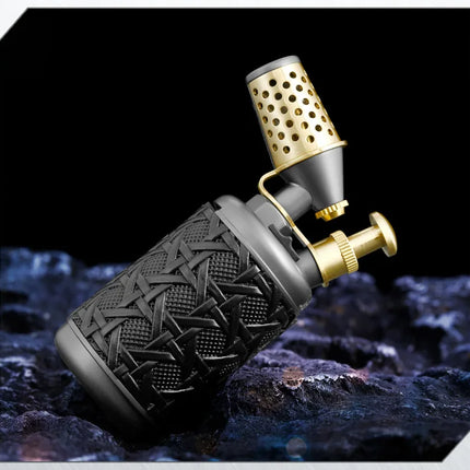 JOBON Multi-function Strong Gun Lighter Windproof Blue Flame One-touch Lock Fire Retro Appearance Design Cigar Lighter
