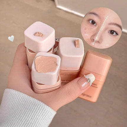 Moisturizing Natural Concealer Cream Covers Acne Marks Dark Circles Beige Tone Matte Brighten Face Gege Bear Concealer Makeup