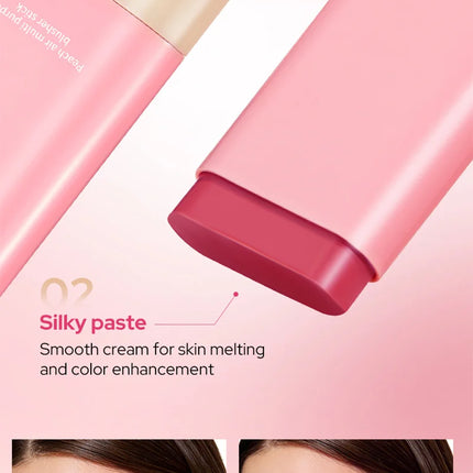 Life Girls Peach air multi purpose blusher stick,Natural and comfortable to wear, with a natural makeup effect. Highlighting blu