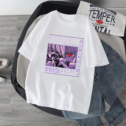 Anime Hunter X Hunter T-shirt Japan Manga Hisoka Killua Zoldyck Kawaii Funny T Shirts Kurapika Devil Eye Short Sleeve Tee Tops