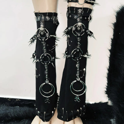 Gothic Tank Tops Punk Tank Tops halter topy2k clothes y2k crop top gothic clothes y2k top rivet Tank Tops Skull top vintage top