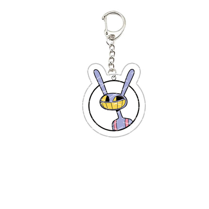 Acrylic The Amazing Digital Circus Keychain Pomni Jax Ragatha Gangle Kinger Keyring Key Chain for Accessories Bag Fans Gift