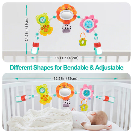 Baby Stroller Arch Toys Pram Activity Arch Toys Development Arch Baby Car Seat Toys Bouncer Toy Sensory  Fine Motor Skills Toys