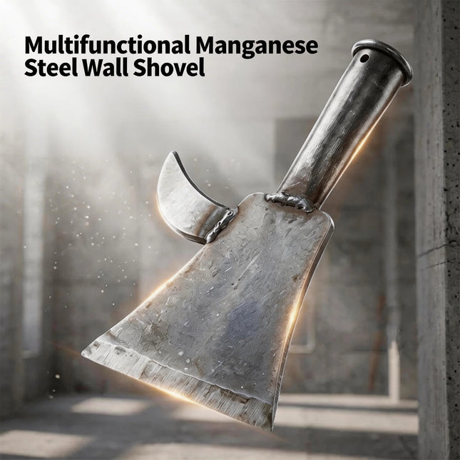 Multifunctional Manganese Steel Scraper Dual-Use Wall Shovel Weeding Axe For Home & Garden Cleaning