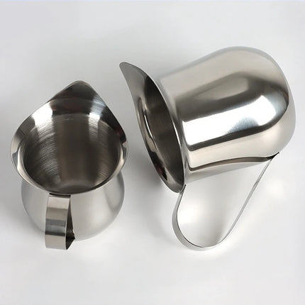 2/3/5/7oz Coffee Milk Frothing Pitcher Cup Steel Espresso Creamer Pitchers Ounce Measuring Cup With Pouring Spout Coffeeware