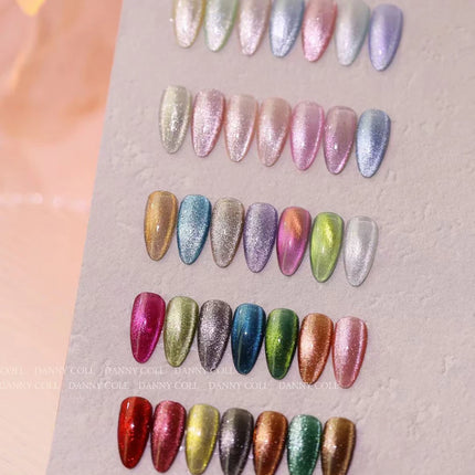 High End 9D Cat Eye Gel Polish Set With Color Board  Magnetic Gel Nail Set Luxury Cat's Eye Gel Soak Off UV LED Nail Varnish