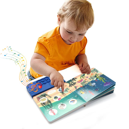 Kids Electronic Audio Books  Animals Cognitive Books with Melody & Lights Drum Sounds Interactive Pre-school Educational Toys