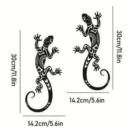 【ZYAA-1】1/2Pcs Iron Gecko Wall Decorations Suitable For Home Garden Courtyard Decor Door Frame Decoration