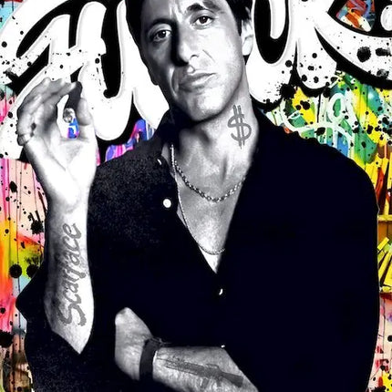 Graffiti Pop Artwork Famous Portrait Canvas Painting Posters Street Wall Art Picture for Living Room Home Decoration
