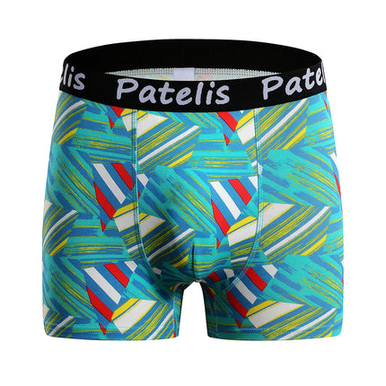 90-210kg Panties Oversize Shorts for Men Boxers Plus Size 7XL 6XL 5XL Comfortable Underwear Cotton Geometric Print Male Clothing